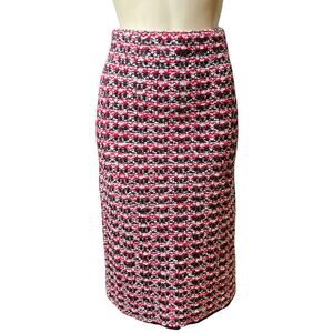 NWT Ann Taylor Red Black White Sweater Skirt